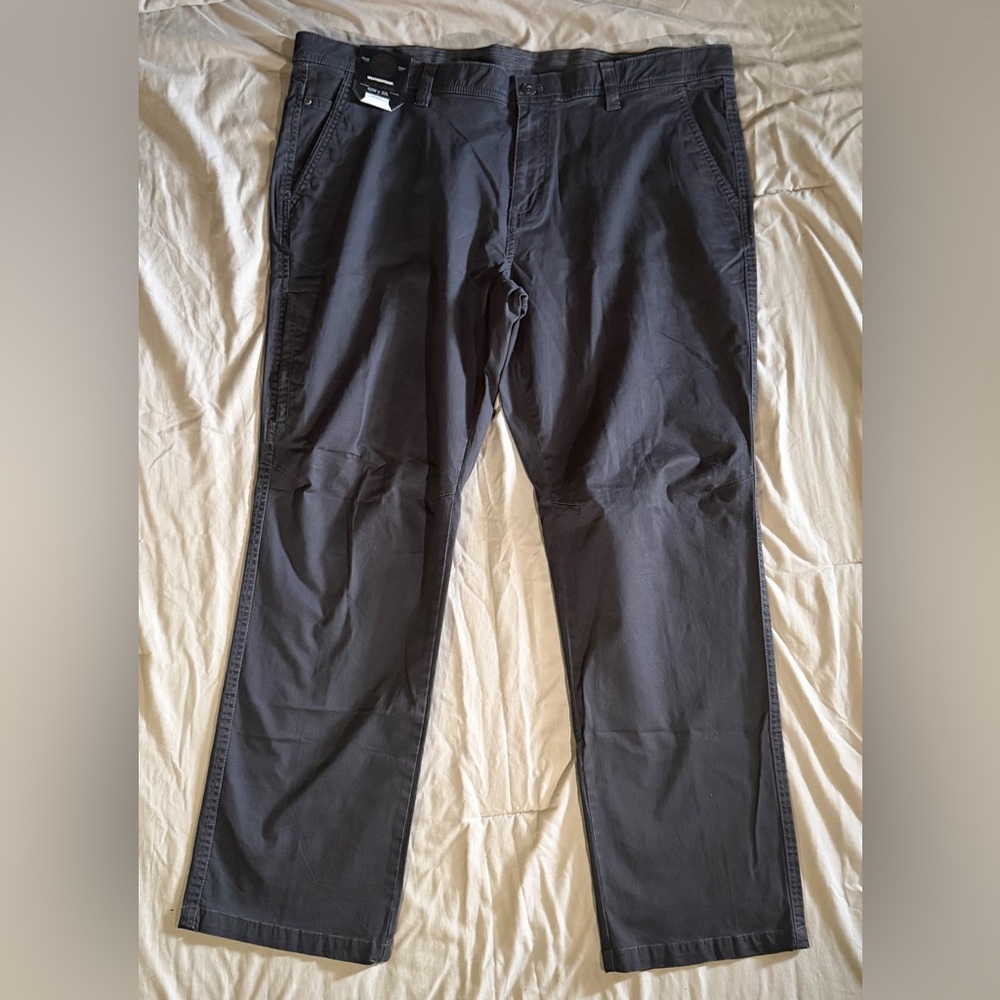 Weatherproof Men's Straight-Leg Pants in Dark Charcoal